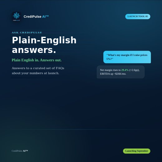 Ask CrediPulse teaser