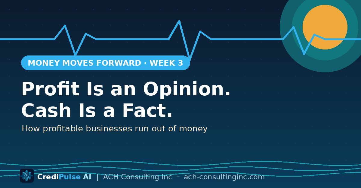 Profit Is an Opinion. Cash Is a Fact.